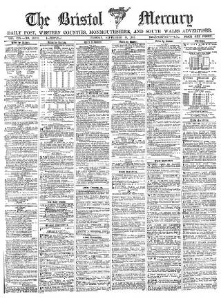 cover page of Bristol Mercury published on September 18, 1888