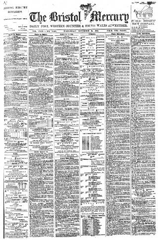 cover page of Bristol Mercury published on November 15, 1893