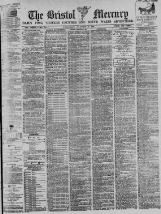 cover page of Bristol Mercury published on November 30, 1898