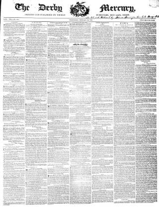 cover page of Derby Mercury published on February 28, 1849