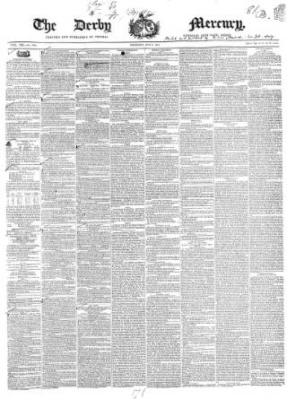 cover page of Derby Mercury published on July 6, 1853