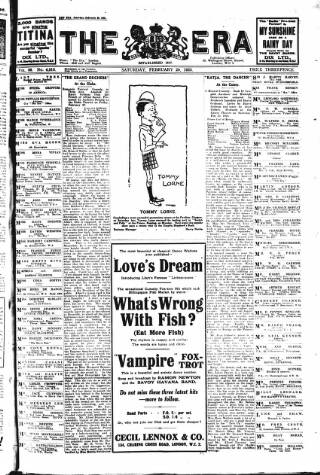 cover page of The Era published on February 28, 1925