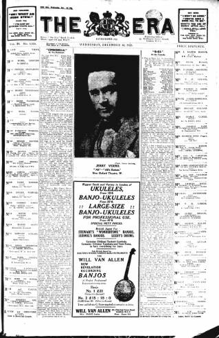 cover page of The Era published on December 30, 1925