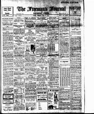 cover page of Freeman's Journal published on July 6, 1914