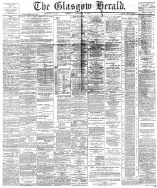 cover page of Glasgow Herald published on December 30, 1893