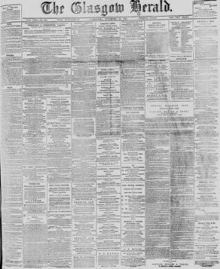 cover page of Glasgow Herald published on November 30, 1898
