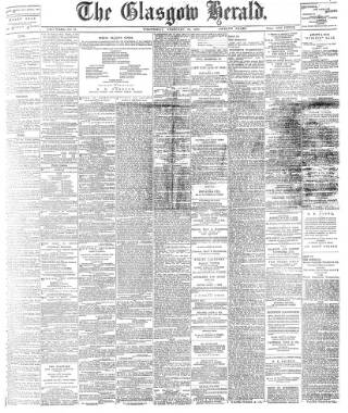 cover page of Glasgow Herald published on February 28, 1900