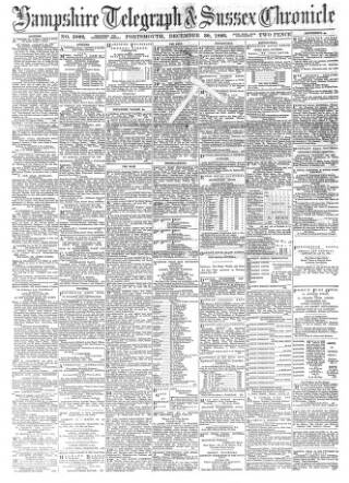 cover page of Hampshire Telegraph published on December 30, 1893