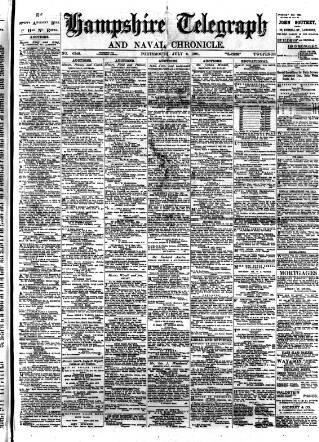 cover page of Hampshire Telegraph published on July 6, 1901