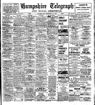 cover page of Hampshire Telegraph published on November 30, 1907