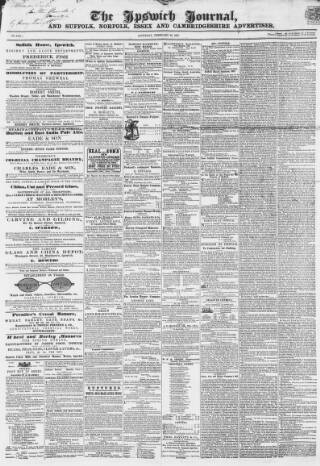 cover page of Ipswich Journal published on February 28, 1857