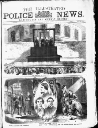 cover page of Illustrated Police News published on November 30, 1867