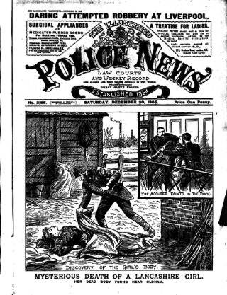 cover page of Illustrated Police News published on December 30, 1905