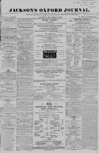 cover page of Oxford Journal published on December 30, 1865