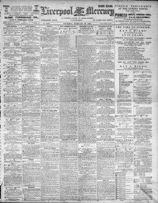 cover page of Liverpool Mercury published on February 28, 1901