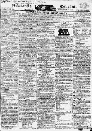 cover page of Newcastle Courant published on December 30, 1826