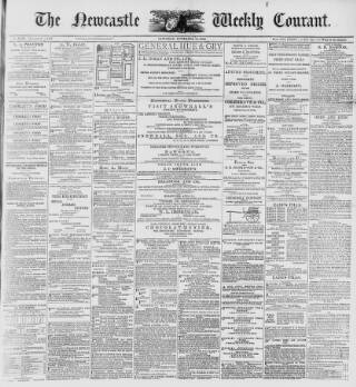 cover page of Newcastle Courant published on November 15, 1890