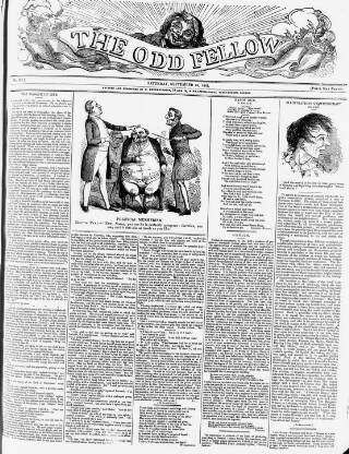 cover page of The Odd Fellow published on September 18, 1841