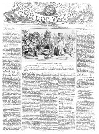 cover page of The Odd Fellow published on November 26, 1842