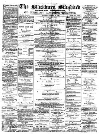 cover page of Blackburn Standard published on November 30, 1878