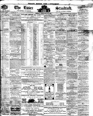 cover page of Essex Standard published on February 28, 1862