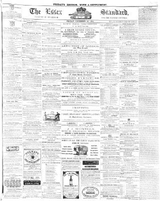 cover page of Essex Standard published on December 30, 1864