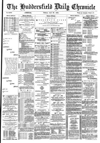 cover page of Huddersfield Chronicle published on May 29, 1896