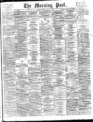 cover page of Morning Post published on July 6, 1903