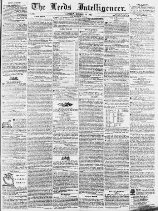 cover page of Leeds Intelligencer published on December 30, 1843