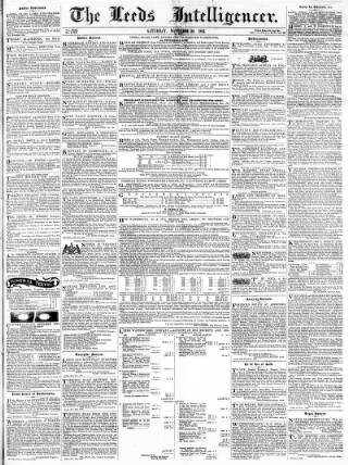 cover page of Leeds Intelligencer published on November 30, 1844