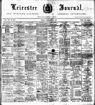 cover page of Leicester Journal published on February 28, 1913
