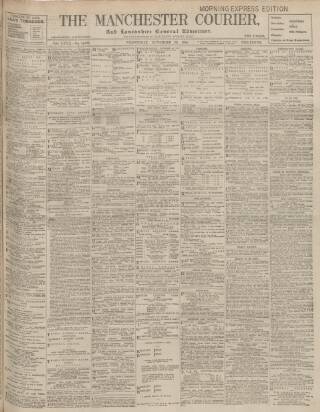 cover page of Manchester Courier published on November 30, 1904