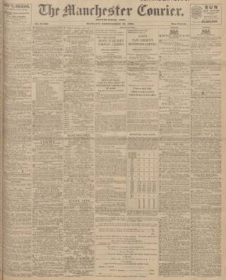 cover page of Manchester Courier published on September 18, 1905