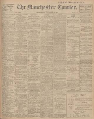 cover page of Manchester Courier published on November 15, 1905