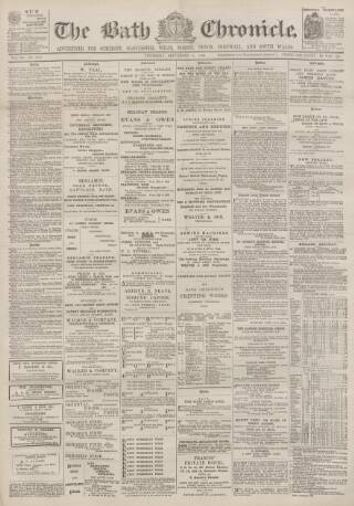 cover page of Bath Chronicle and Weekly Gazette published on September 18, 1894