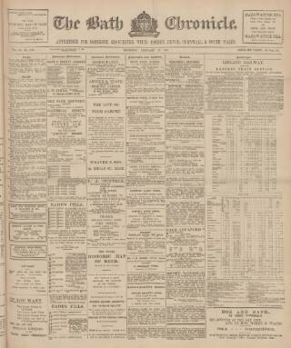 cover page of Bath Chronicle and Weekly Gazette published on February 28, 1907