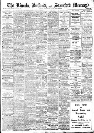 cover page of Stamford Mercury published on December 30, 1904