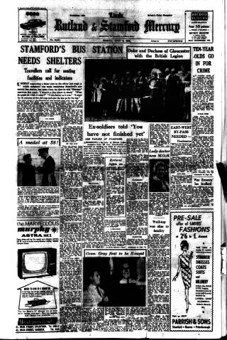 cover page of Stamford Mercury published on July 6, 1962