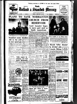 cover page of Stamford Mercury published on February 28, 1969