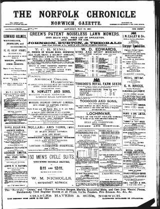cover page of Norfolk Chronicle published on May 29, 1897