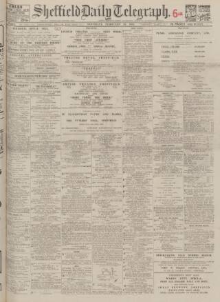 cover page of Sheffield Daily Telegraph published on February 28, 1931