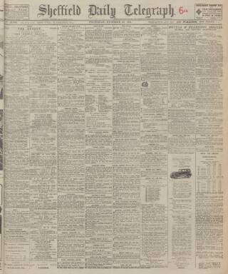cover page of Sheffield Daily Telegraph published on December 30, 1931