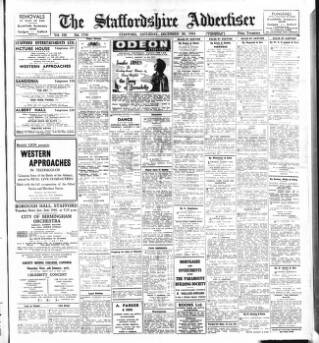 cover page of Staffordshire Advertiser published on December 30, 1944