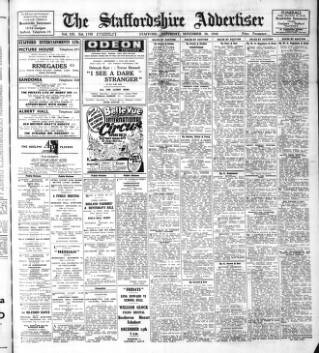 cover page of Staffordshire Advertiser published on November 30, 1946