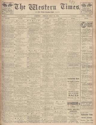 cover page of Western Times published on May 29, 1936