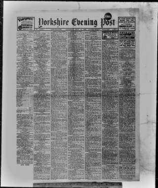 cover page of Yorkshire Evening Post published on July 6, 1940