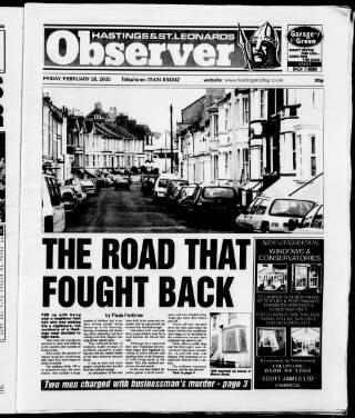 cover page of Hastings and St Leonards Observer published on February 28, 2003