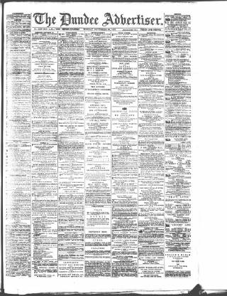 cover page of Dundee Advertiser published on November 30, 1891