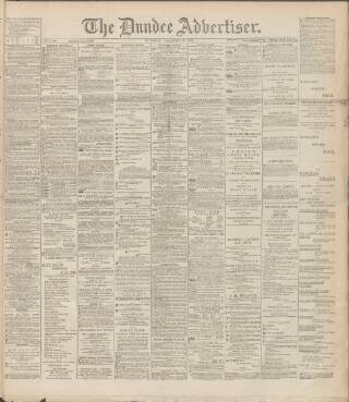 cover page of Dundee Advertiser published on December 30, 1897