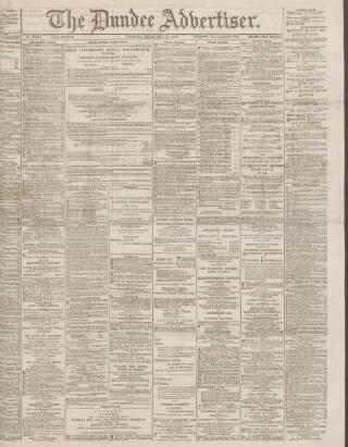 cover page of Dundee Advertiser published on February 28, 1899